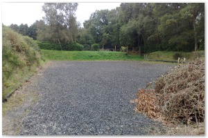 Menage area clearance, landscaping and tennis court installation by Lyndhurst Landscaping and Maintenance