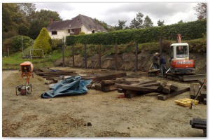 Menage area clearance, landscaping and tennis court installation by Lyndhurst Landscaping and Maintenance